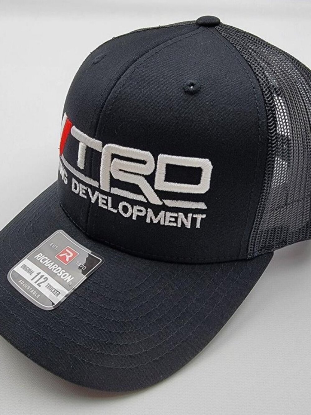 TRD Toyota Racing Development Richardson 112 Trucker Hat Black Embroidered Snapb